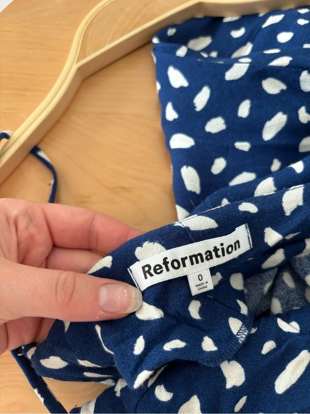 Reformation Crimini Dress - Moray (Blue) Maxi Slip Dress Size 0 - Picture 6 of 7